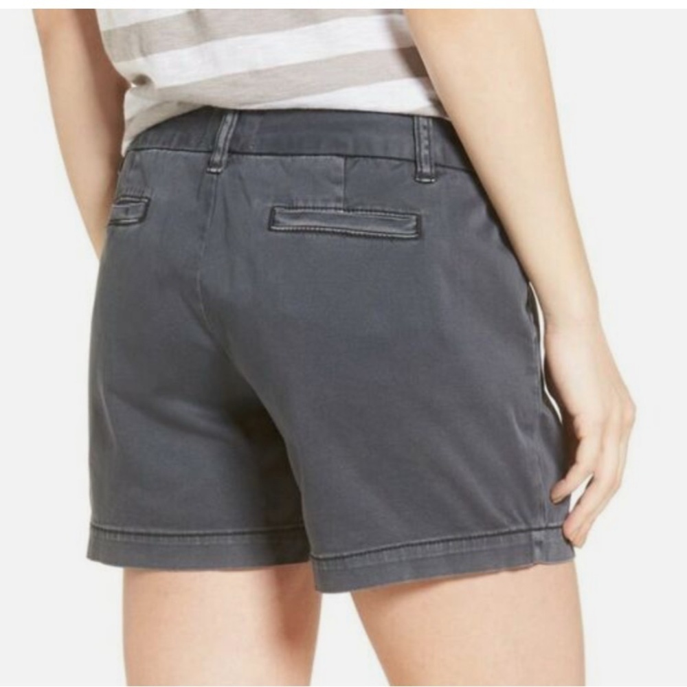 CALSON COTTON TWILL MID RISE  NORDSTROM GRAY SHORTS NEW - Picture 3 of 10